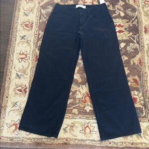 Hollister Black Low-Rise Baggy Pants